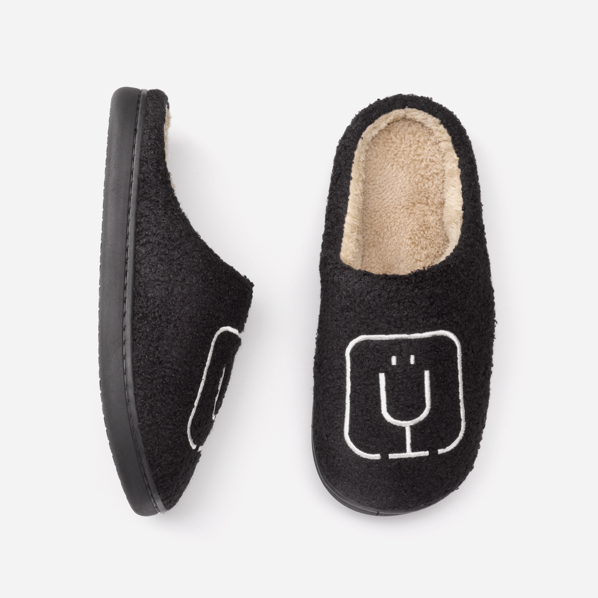 brumate-fuzzy-slippers-black-u0 apparel-slippers-above.png